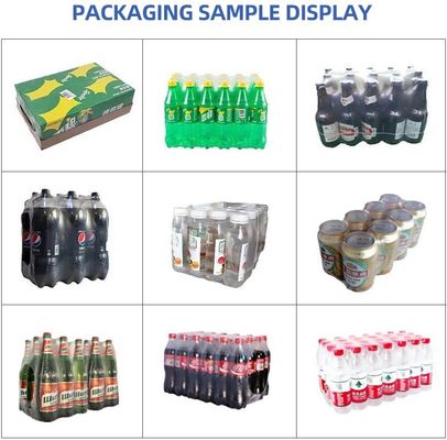 6540 Máquina automática de envoltura de botellas para mascotas con PE 5540 túnel de contracción térmica