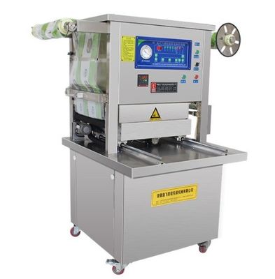 Máquina de embalaje al vacío de material de embalaje de plástico para el sellado de bandejas de atmósfera modificada