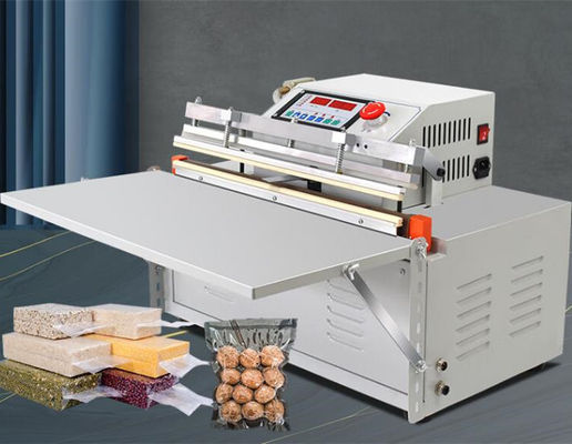 Tensión 220V/50HZ Tipo vertical Máquina de embalaje con vacío externo Boquilla selladores de vacío