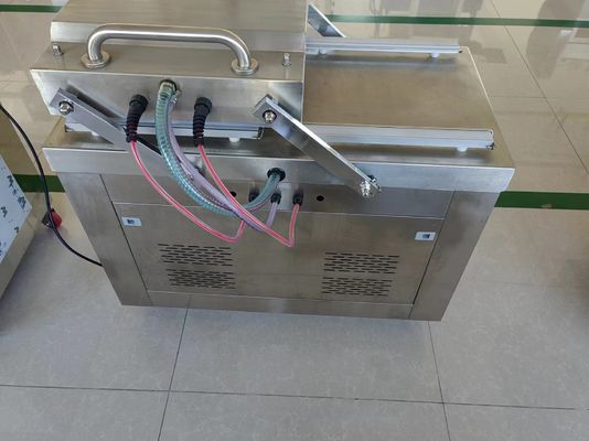 DZ-400 sellador de embalaje a vacío de cámara plana doble comercial para tiendas de materiales de construcción