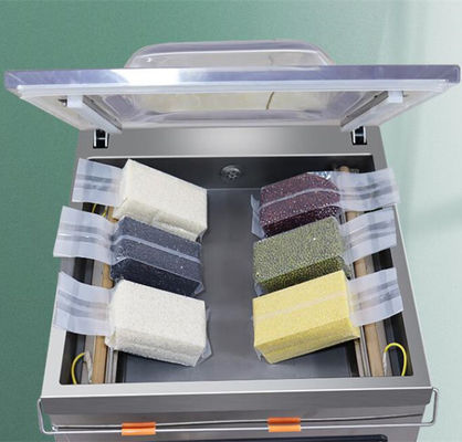 Máquina de embalaje a vacío semiautomática DZ-500 de acero inoxidable para mantener los alimentos frescos