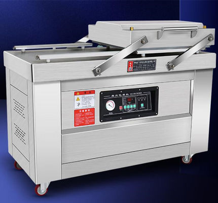 Máquina de embalaje a vacío para bolsas de frutas y verduras de doble cámara de grado semiautomático
