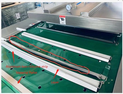 Máquina de embalaje de vacío de tipo de cinta continua de grado automático con 1800W de potencia