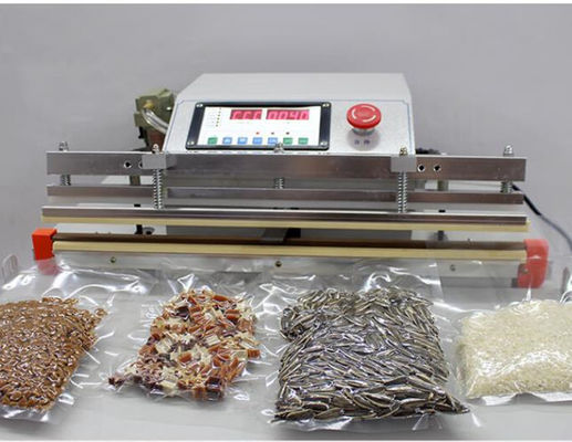Sellador de vacío para alimentos comerciales con lavado y sellado de gas Mesa de trabajo Tamaño 595*300mm