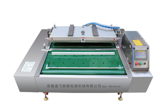 Máquina de embalaje en vacío continuo de rodadura de tipo correa para el sellado industrial de frutas y carnes