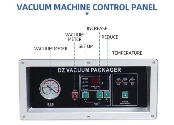 DZ-500/2S sellador automático de vacío de doble cámara plana para envases comerciales al vacío