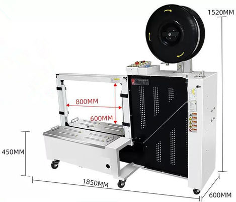 101A Máquina de fijación de cartón de caja de escritorio de alta automática para correas de 9-15 mm