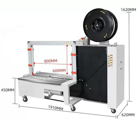 Máquina eléctrica automática de sujeción de PP para tubos de papel y cajas de cartón 220 KG
