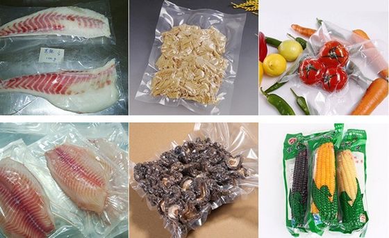 Máquina de embalaje y sellado de alimentos con sellador de vacío de doble cámara de acero inoxidable 201