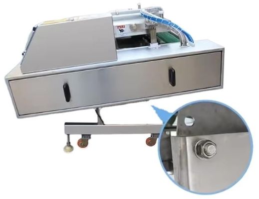 Material de embalaje de plástico cinta transportadora máquina de sellado al vacío para carne, pescado, pollo