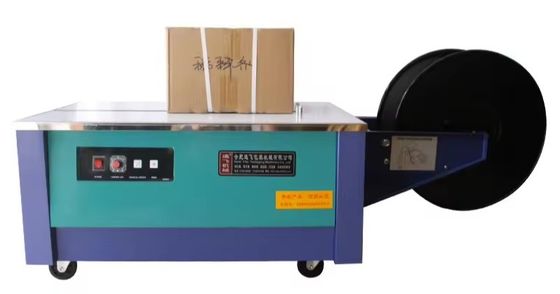 Máquina de fijación de cajas de cartón de cinturón de plástico de PP semiautomático para industria