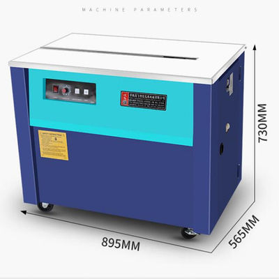 Máquina de fijación de cajas de cartón de cinturón de plástico de PP semiautomático para industria