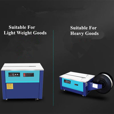 Máquina de fijación de paquetes de PP semiautomática para envases de cajas de cartón corrugado