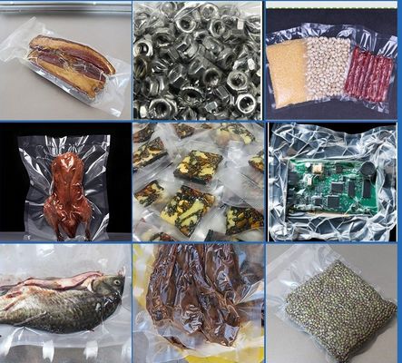 Máquina de embalaje de alimentos de doble cámara de acero inoxidable de 1500W para diseños avanzados