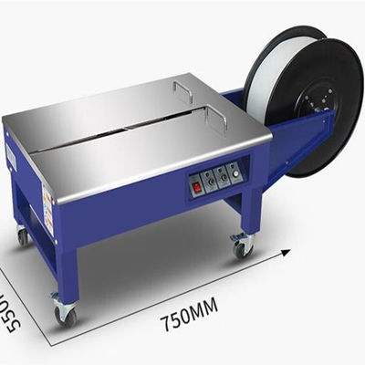 Máquina de embalaje de cajas de cartón con banda de PP semiautomática 750X550X460mm 220V