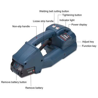 Herramienta de sujeción con batería de 5000 mAh Máquina de sujeción automática para envases de cartón