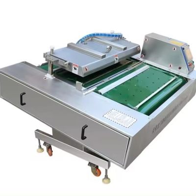 Máquina de embalaje de vacío continuo de productos de frijoles y verduras silvestres eléctricos de 1000 bandas dobles