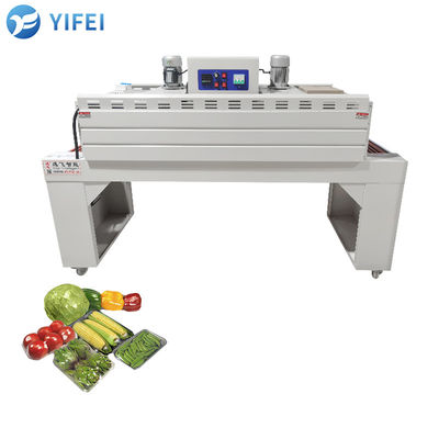 Máquina de envoltura de plástico con sellador L de 55 cm de ancho máximo para envases de envoltura de caja de calor