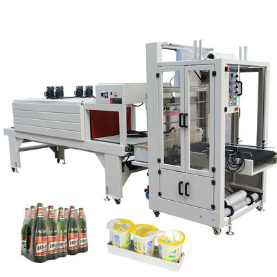 Botellas y latas de agua eléctricas de 1400W Film Packaging Shrink Wrap Machine