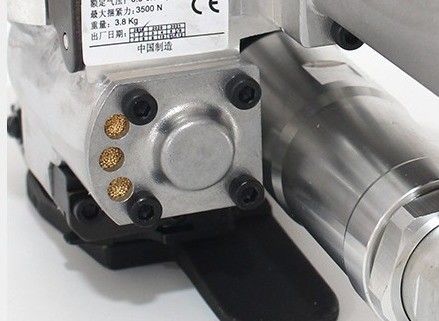 AQD19 Máquina de fijación de tiras de plástico de PP/PET con herramienta de fijación neumática de mano