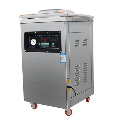 Máquina de sellado al vacío de cámara única para envases de camarón seco y salmón ahumado