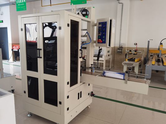 Máquina de envasado de botellas de agua con accionamiento eléctrico semiautomática para bandejas y cajas