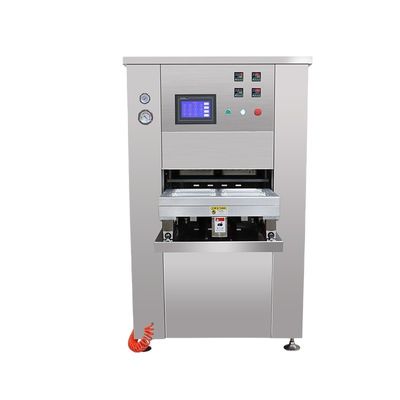 815mmx990mmx1670mm Gas industrial automático lavado de la carne alimentos mapa de la piel bandeja sellador de vacío