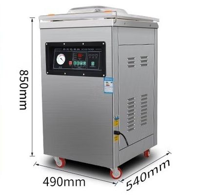 Máquina de embalaje de alimentos con vacío de cámara única vertical para carne congelada 60*52*15cm Tamaño de la cámara