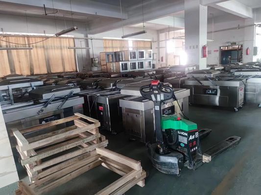 Máquina de embalaje a vacío industrial de doble cámara para el embalaje de galletas
