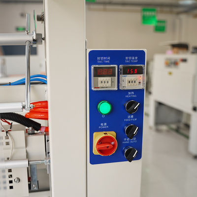Máquina de embalaje de encogimiento de sellado automático de manga con accionamiento eléctrico de 220V / 50HZ