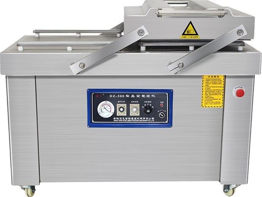 220V/50HZ Máquina automática de embalaje a vacío de cámara doble grande para frutos secos húmedos