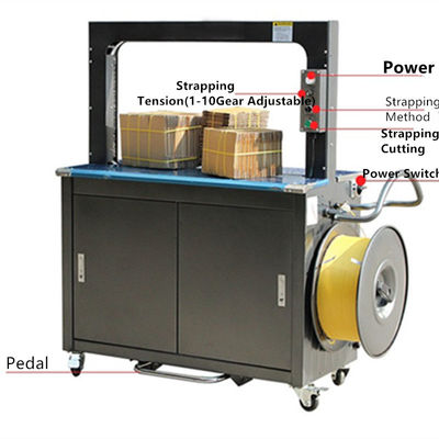 1300*700*1600cm Máquina automática de fijación de tiras de rollo de PP para embalaje de cajas de cartón