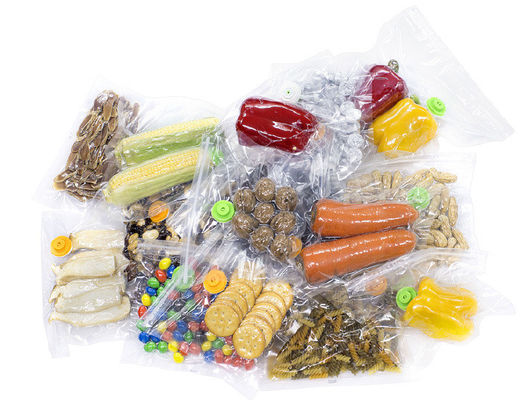 Diseño de 260x10mm Tamaño de banda de sellado Embalaje al vacío para alimentos Carne Marisco Cereales Caramelos Nueces
