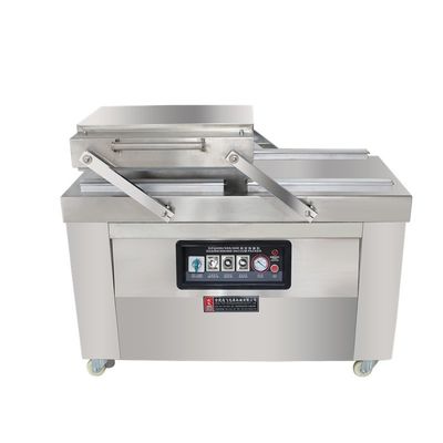 Máquina de sellado por vacío vertical de doble cámara de 220V/50HZ para el embalaje comercial de alimentos