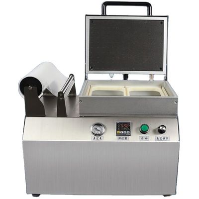 Máquina de termoformado al vacío de mariscos con accionamiento eléctrico con material de embalaje de plástico