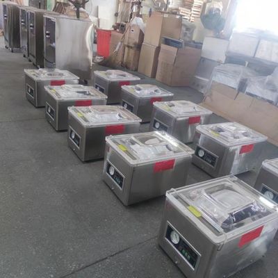 Embalaje de plástico sellador de vacío de cámara única para queso pescado seco kimchi té café