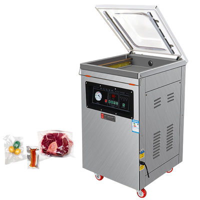 Sellador de vacío de cámara única con accionamiento eléctrico para maquinaria de embalaje de alimentos en bolsas de plástico