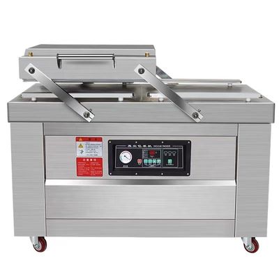 Máquina de embalaje a vacío de doble cámara para aceitunas y mandioca DZ-400/2S de 150 kg de capacidad