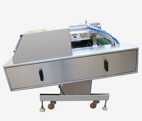Máquina de sellado con cinta transportadora de vacío para textiles y envases alimenticios con anchura de sellado de 10 mm