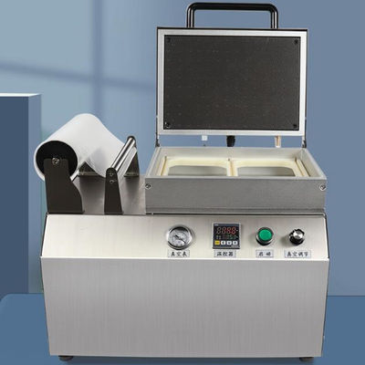 Máquina de embalaje al vacío de 1000W para mariscos Máquina de sellado de bandejas de bombeo al vacío de mesa