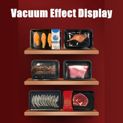 220V/50HZ 110V/50HZ Sellador de bandejas de carne para alimentos de pequeño tamaño para envases de piel con película de vacío