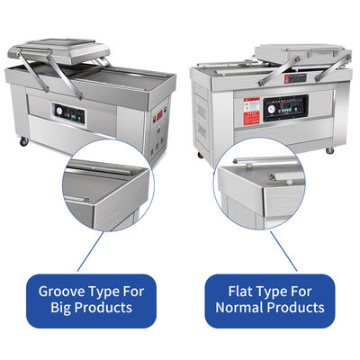 Tienda de alimentos DZ-400/2S-P Máquina de embalaje de vacío de doble cámara LCD Control sellador de vacío