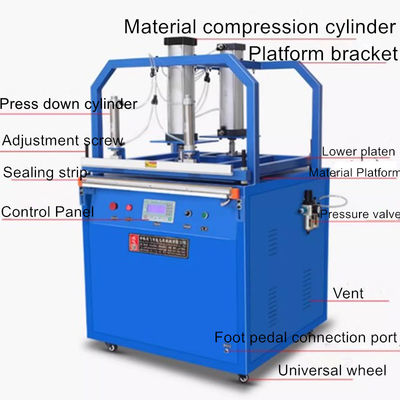 YF-1000 Prensa neumática con almohada, máquina de sellado por compresión para envases semiautomáticos