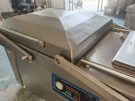 Máquina de embalaje al vacío de carne de pescado con cámara doble