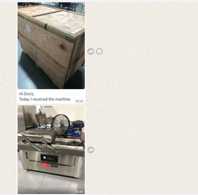 Sellador de vacío de doble cámara comercial DZ600 para embalaje de harinas en polvo, azúcar y semillas