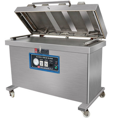DZ-400 / 2L sellador al vacío para carne pollo mariscos pescado arroz pescado marino pierna de cordero embalaje