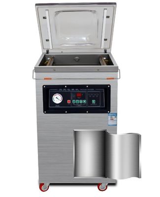 Embalaje de plástico sellador de vacío de cámara única accionado eléctricamente para carne, arroz y pescado