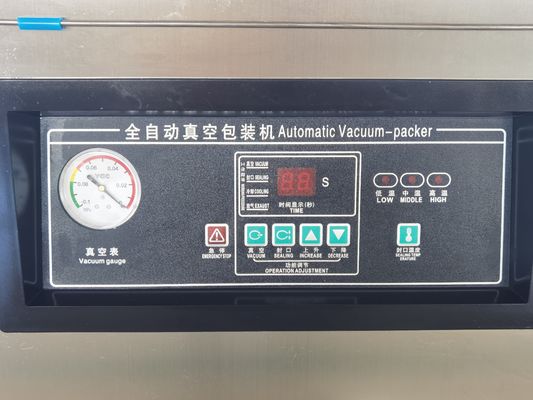 Embalaje de plástico sellador de vacío de cámara única accionado eléctricamente para carne, arroz y pescado