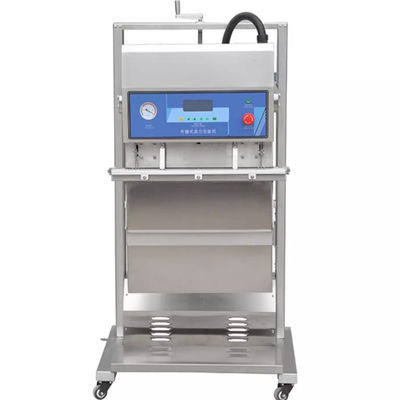 Máquina de sellado al vacío de alimentos con diseño neumático vertical de sellado ancho 10 mm 85 KG