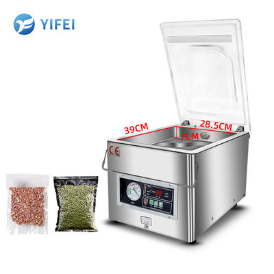 260 Máquina de sellado al vacío de cámara única para envases de alimentos de carne y frijoles
